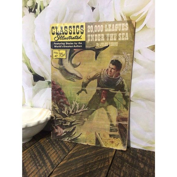 May 1949 Classics Illustrated Comic Book “20,000 League’s Under The Sea” - Picture 3 of 16